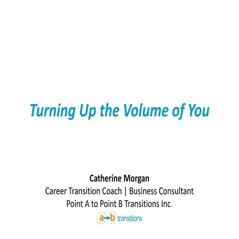 Turning Up the Volume of You