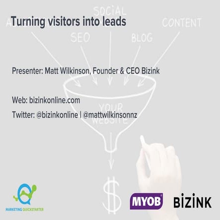 Turning visitors into leads