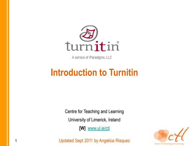 Turnitin presentation