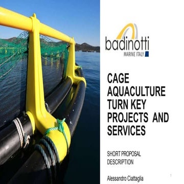 Turnkey projects and services in Cage Aquaculture