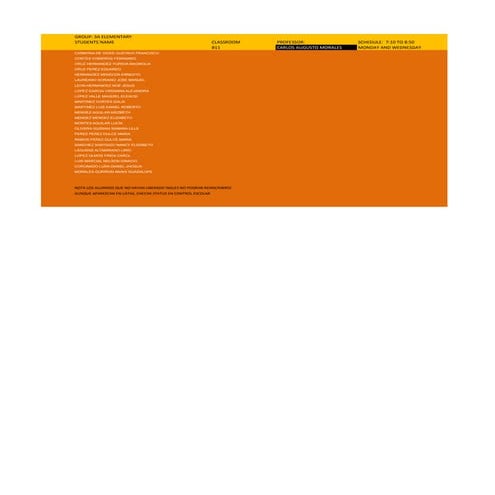 Turno matutino listas ingles 3 er cuatrimestre 3a