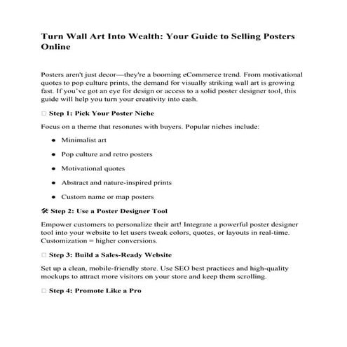 Turn Wall Art Into Wealth_ Your Guide to Selling Posters Online.docx