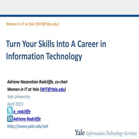 Turn your skills into a career in IT