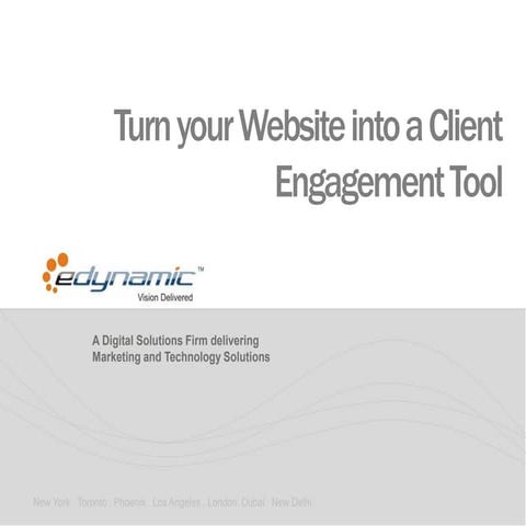 Turn your Website into a Client Engagement Tool