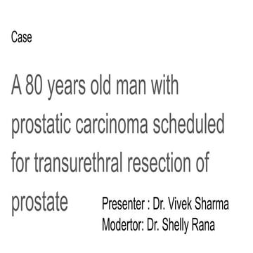 Transurethral resection procedure presentation