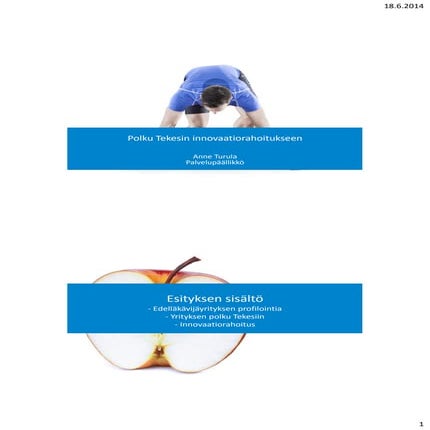 Turula polku tekesin innovaatiorahoitukseen