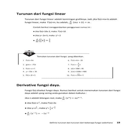 Terjemahan Kalkulus MTK Sub Bab 4 ( hal. 19-20 )