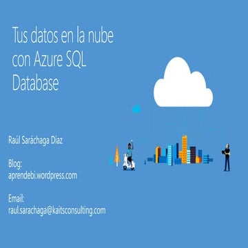 Tus Datos en la Nube con Azure SQL Database