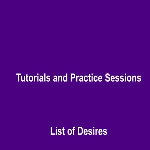 TUT - D3 List of Desires.ppt