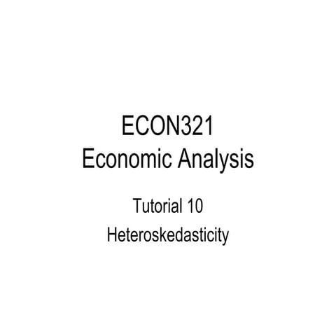 Tut10 heteroskedasticity