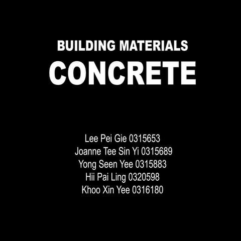 Presentation on Concrete