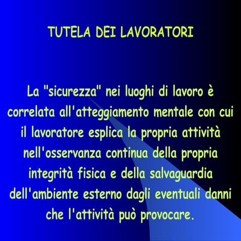 Tutela dei lavoratori 626 antiblastici