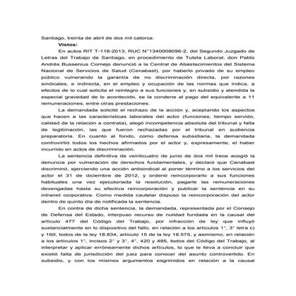 Tutela de los Derechos Fundamentales de los Trabajadores del Sector Público
