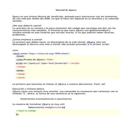 Tutorial de jquery