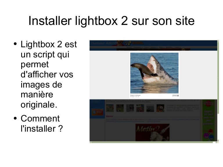 Installation de Lightbox 2 en Francais