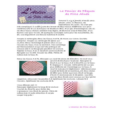 Tuto Panier De Paques De Fille Ainee