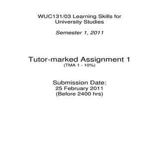 Tutor marked assignments-january-2011