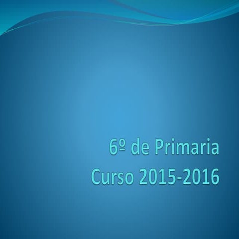 Tutoría 6º 2015 2016