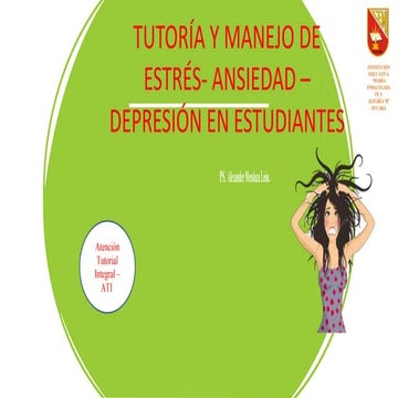 TUTORIA Y MANEJO DE ESTRES ANSIEDAD DEPR | PDF