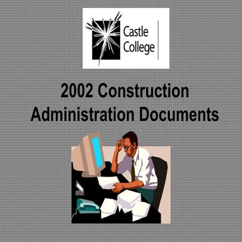 Tutor construction administration documents ppt3
