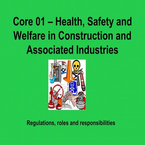 Tutor core 01 h&amp;s regs and responsibilitioes
