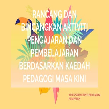 KAEDAH PEDAGOGI MASA KINI