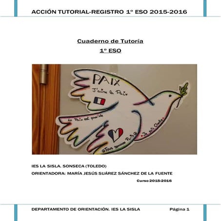 Tutoria 1º eso 2015 2016
