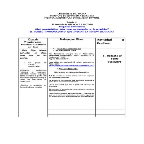 Tutoria 4 desarrollo del niño de 3 a 7 años