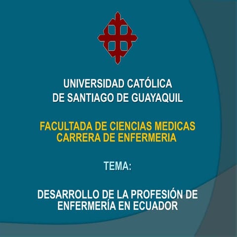 Enfermeria en el Ecuador