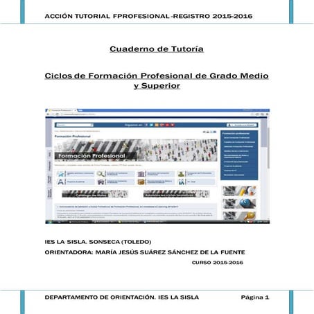 Tutoria formacion profesional 2015 2016