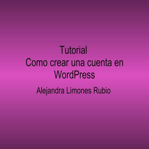 Tutorial de WordPress