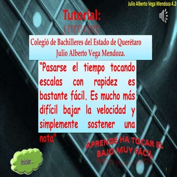 Tutorial de bajo electrico