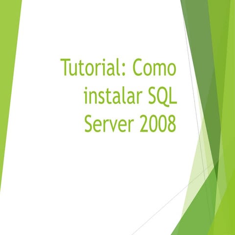 Tutorial Instalar SQL Server 2008