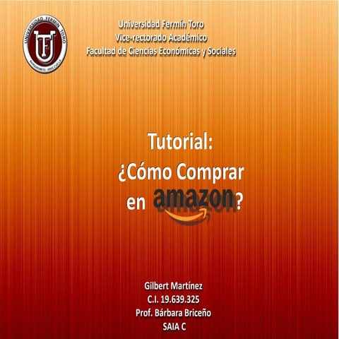 ¿Como Comprar en Amazon? Gilbert Martínez