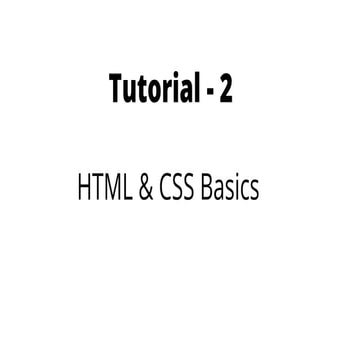 Web development basics (Part-1) | PPT