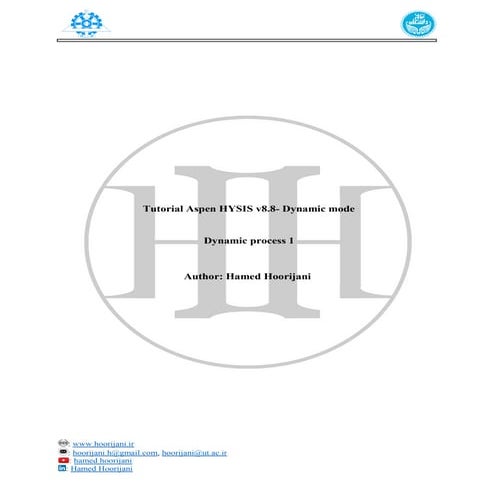 Basic Tutorial on Aspen HYSYS Dynamics - Process Control