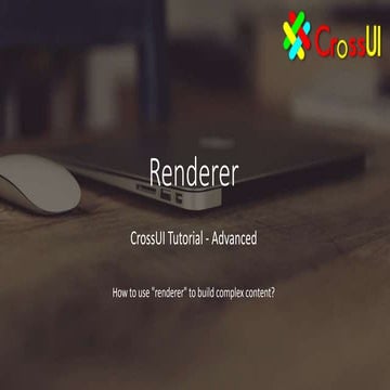 Tutorial   advanced - renderer