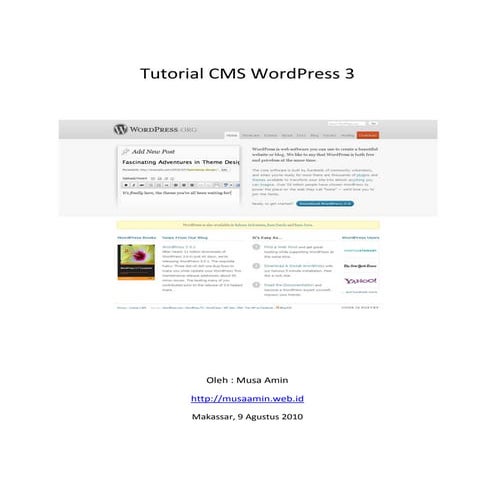 Tutorial CMS WordPress 3