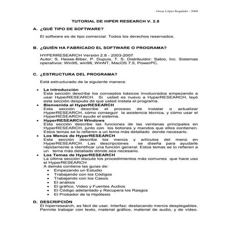 Tutorial De Hiper Research