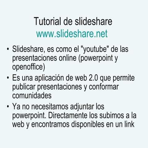 Tutorial de slideshare
