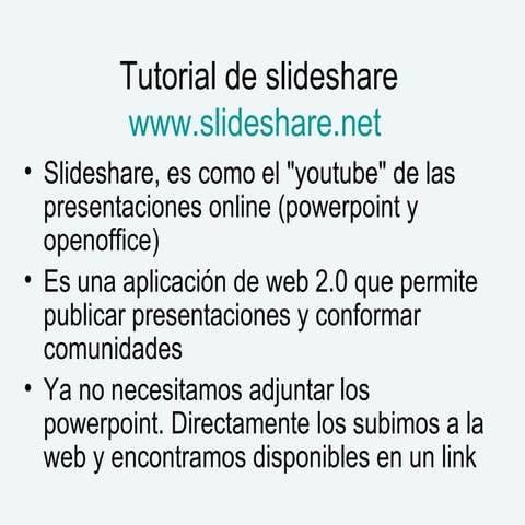 Tutorial De Slideshare