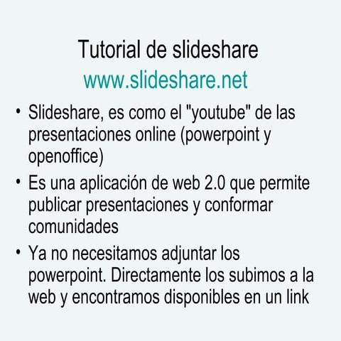 Tutorial de slideshare
