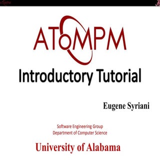AToMPM - Introductory Tutorial