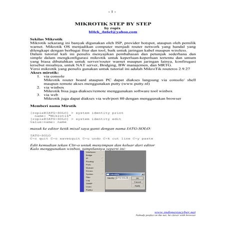 Tutorial mikrotik-step-by-step