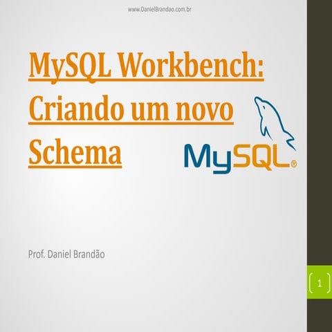 Tutorial - Criando Banco com MySQL Workbench