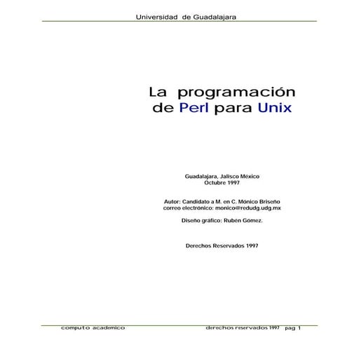 Tutorial perl en linux