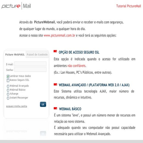 Tutorial PictureWebmail | PPT
