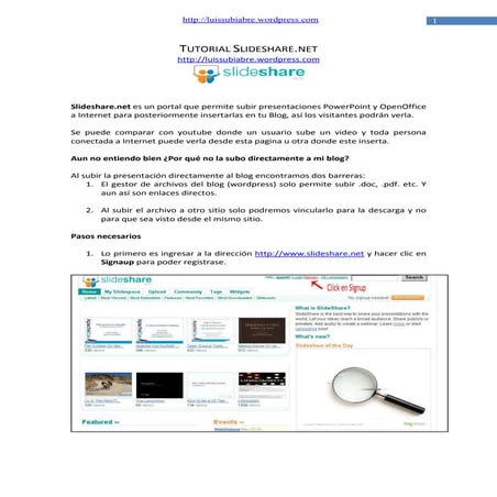 Tutorial Slideshare