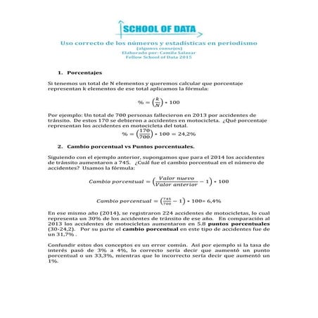 Tutorial uso correcto de los números y estadísticas en periodismo
