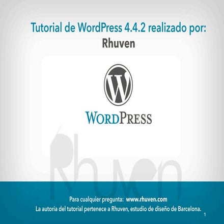 Curso wordpress 4.4.2 gratis — Tutorial wordpress!!